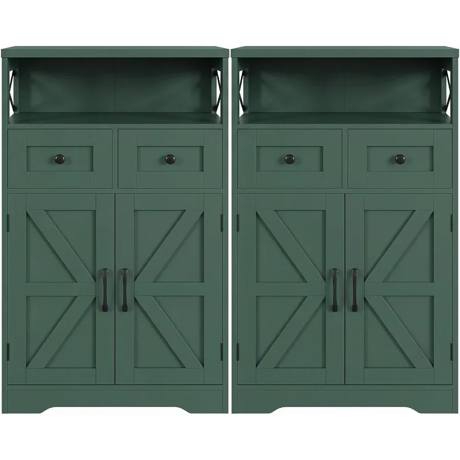 Storage - Farmhouse Storage Cabinet Set of 2