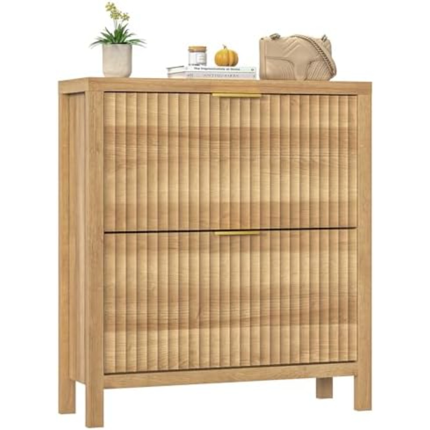 Fluted Shoe Cabinet Storage wi - đánh giá và giá Shoe Rack Cabinet Narrow Entryway