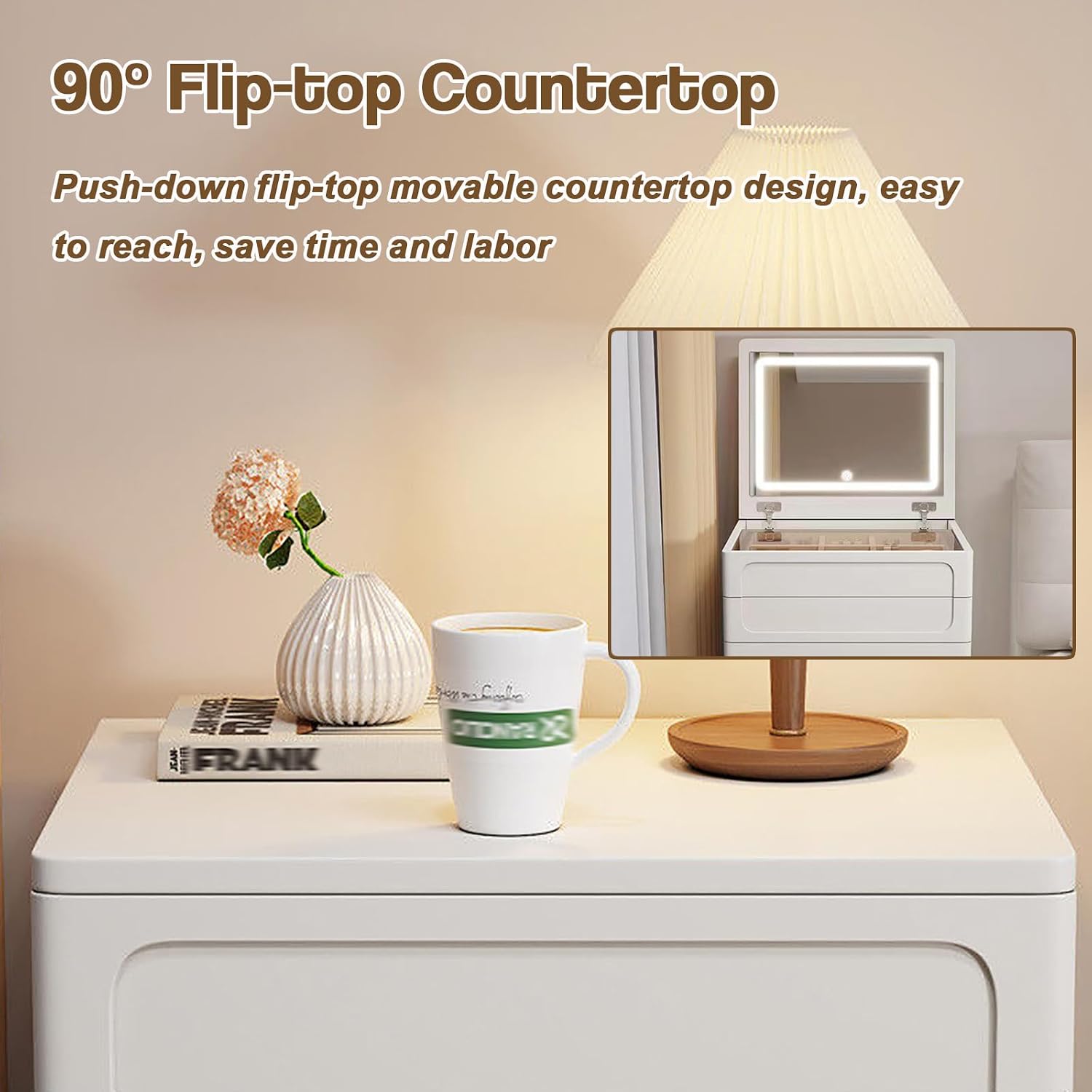 3 in 1 Vanity Desk with Mirror - đánh giá và giá Dressing Table Vanity With Lighted Mirror