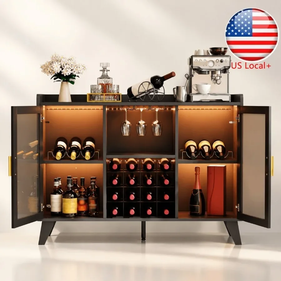 Bar Cabinet with LED Lights fo - đánh giá và giá Storage