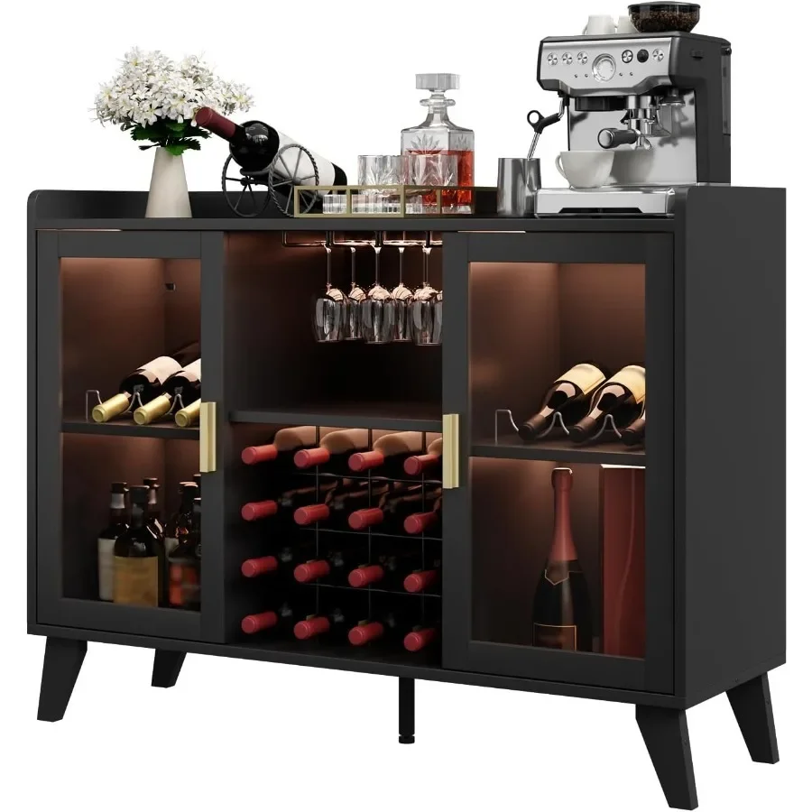 Bar Cabinet with LED Lights fo - đánh giá và giá Storage
