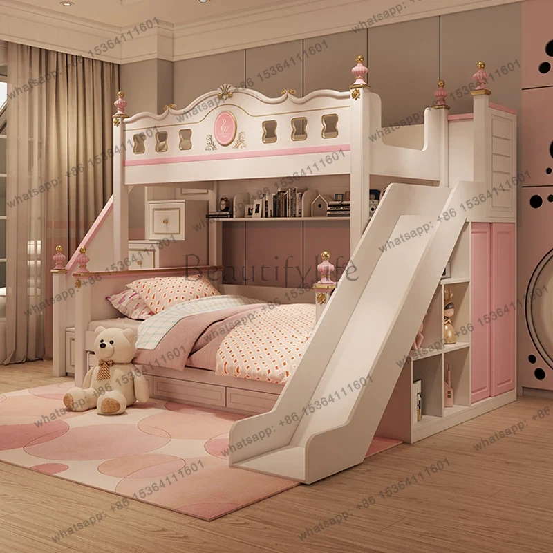 PG modern luxury bases master  - đánh giá và giá Bunk Bed With Stairs And Slide