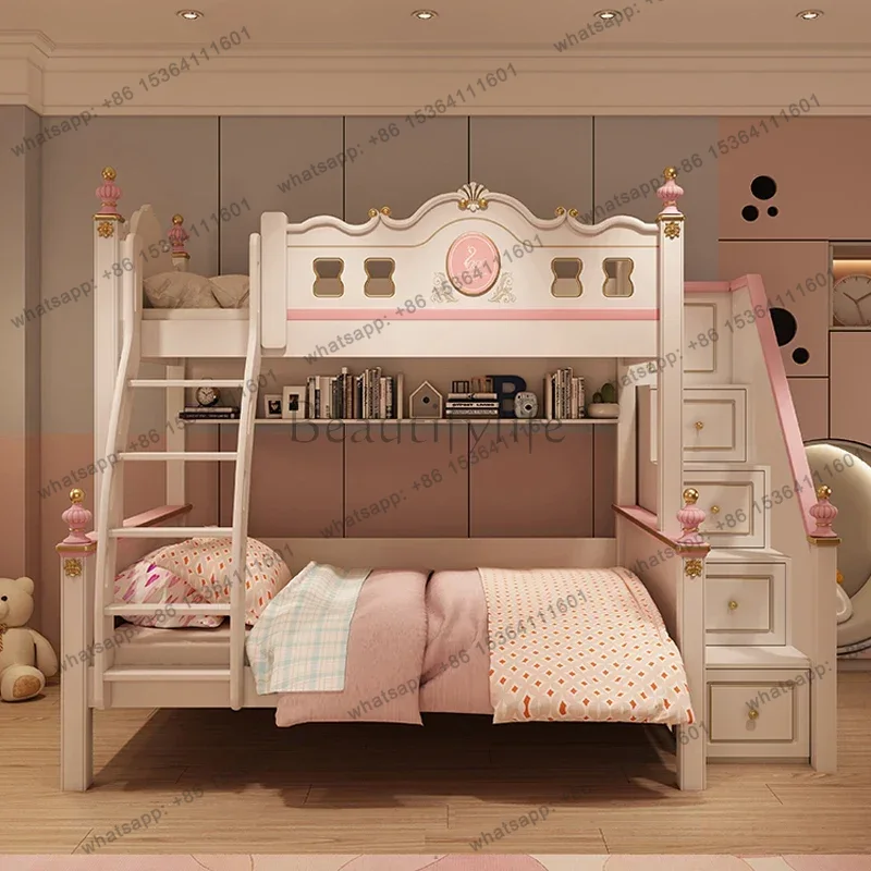 PG modern luxury bases master  - đánh giá và giá Bunk Bed With Stairs And Slide