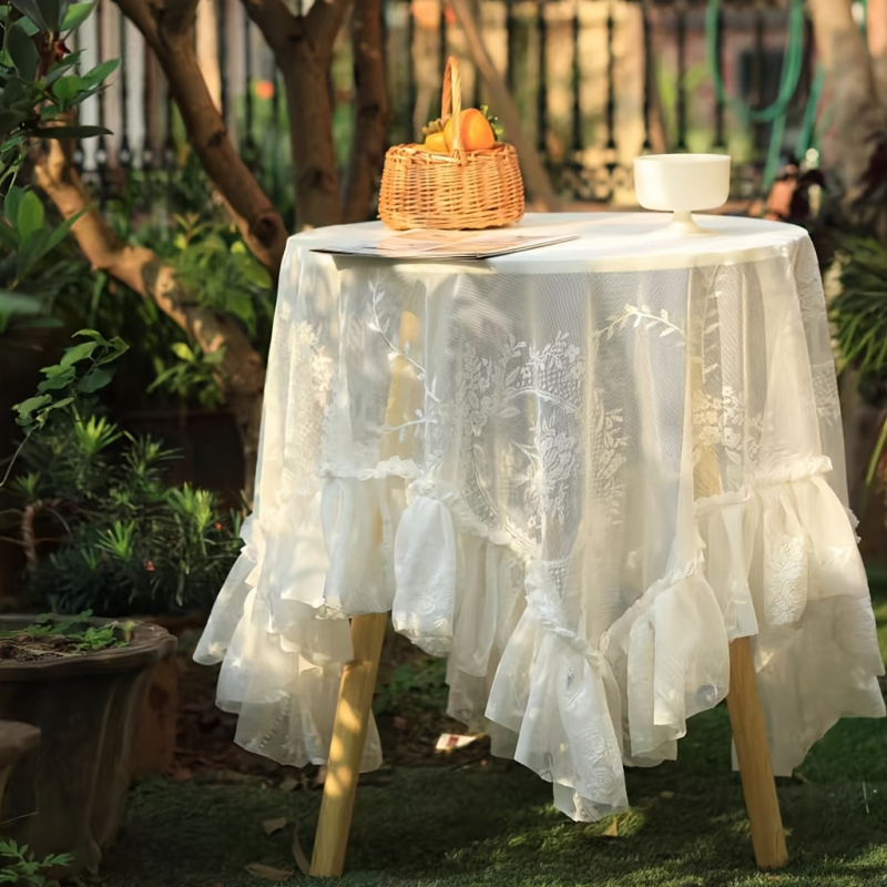 Rustic Vintage Lace Tablecloth - đánh giá và giá Tables