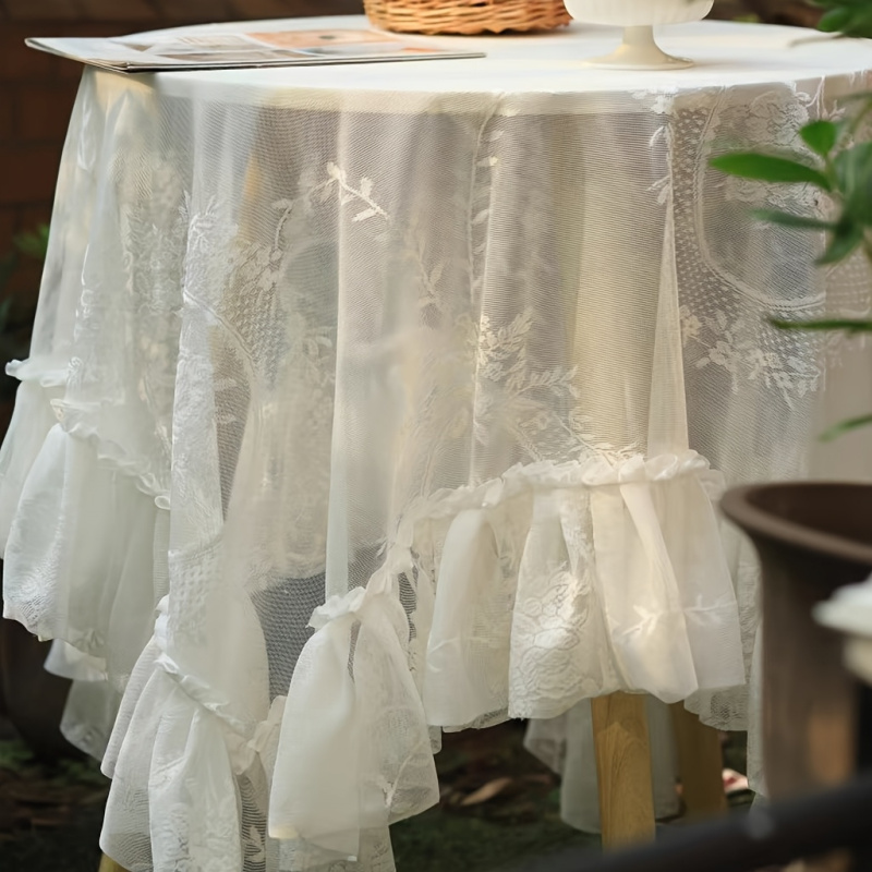 Rustic Vintage Lace Tablecloth - đánh giá và giá Tables