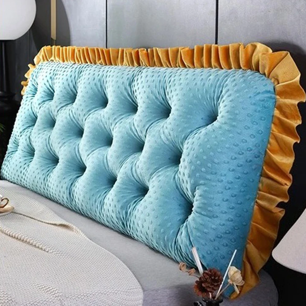 Ruffled Edge Headboard Pillow  - đánh giá và giá Headboard Cushion Backrest Tatami