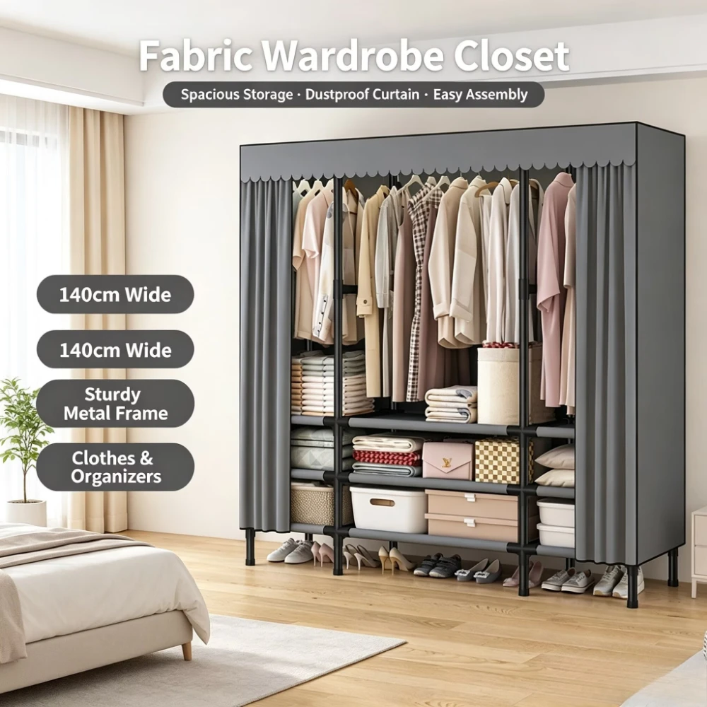 Portable Closet with Cover Fol - đánh giá và giá Wardrobe Closet Portable Fabric Cover