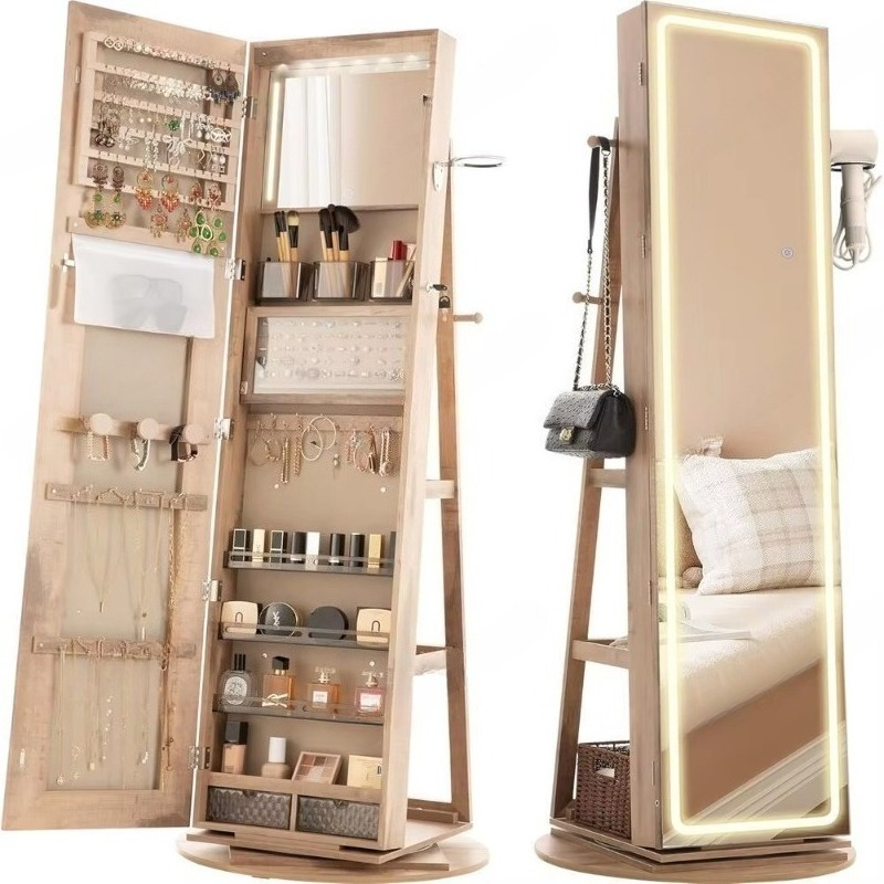 Standing Mirror Jewelry Cabine - đánh giá và giá Full Length Mirror Jewelry Armoire