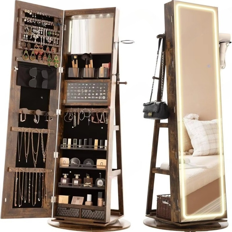 Standing Mirror Jewelry Cabine - đánh giá và giá Full Length Mirror Jewelry Armoire